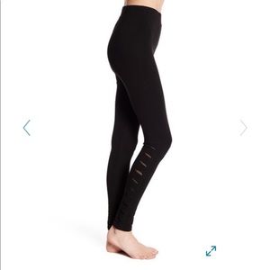 Nordstrom Socialite Side Slit Mesh Leggings -Large